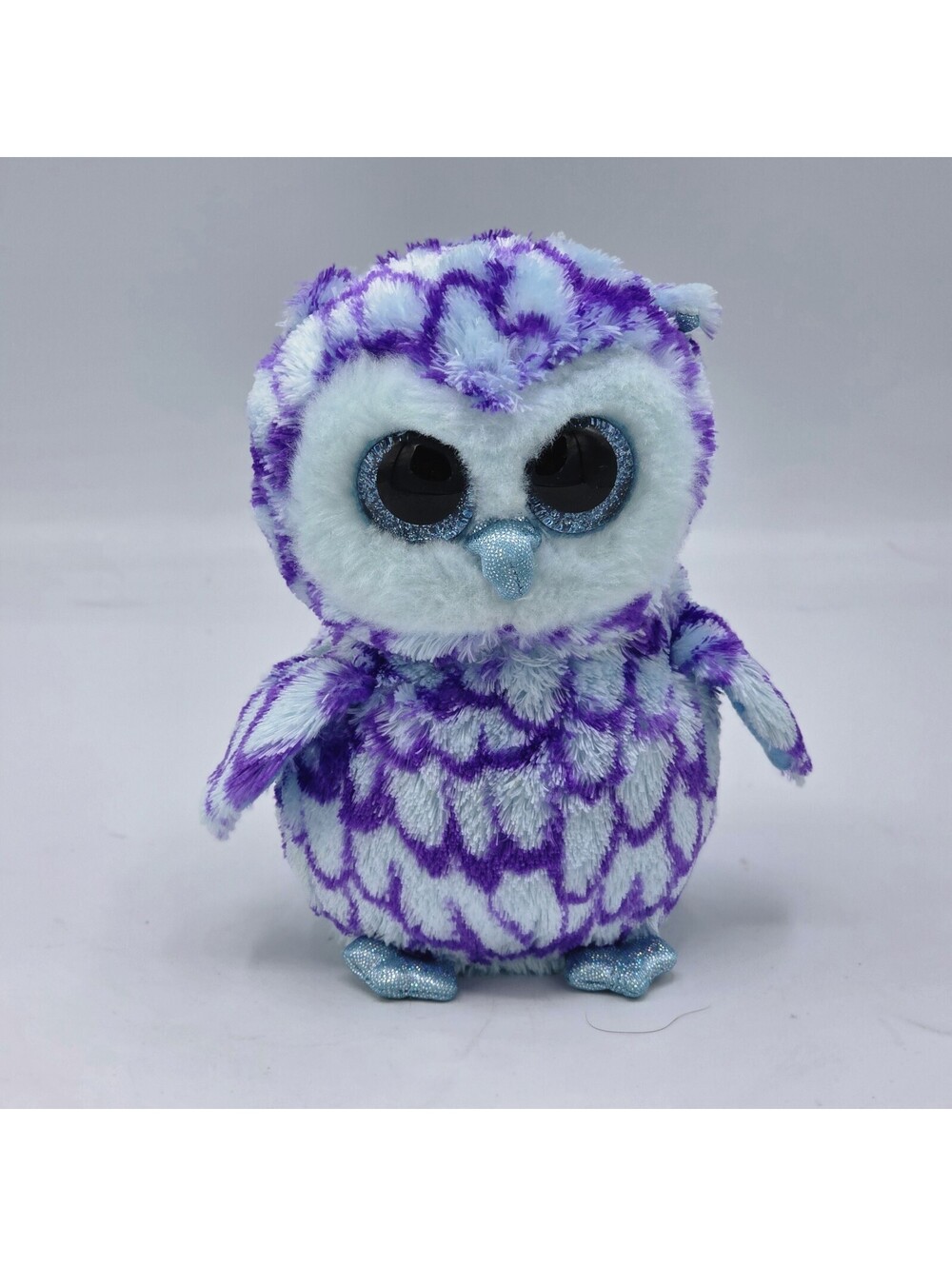 Ty - Beanie Boos - Oscar - 6" Blue Owl Plush - Glitter Eyes - 2017